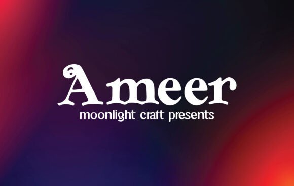 Ameer: A Serif Font for Editorial Elegance