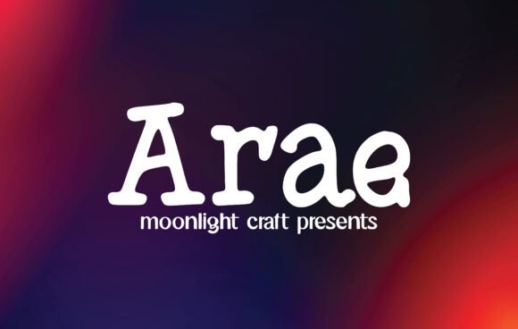Arae: A Handwritten Font for Creative Expression