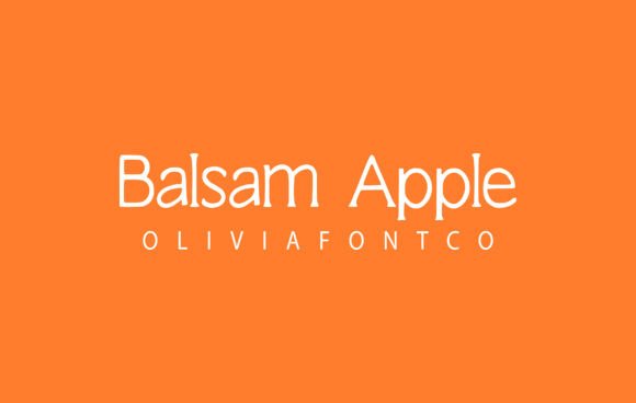 Balsam Apple Font: A Romantic Touch for Designers