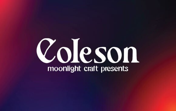 Coleson: A Serif Font for Real-World Design