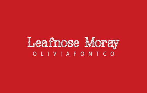 Leafnose Moray Font for Web Design