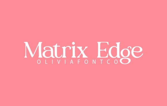 Matrix Edge Font for Editorial Design