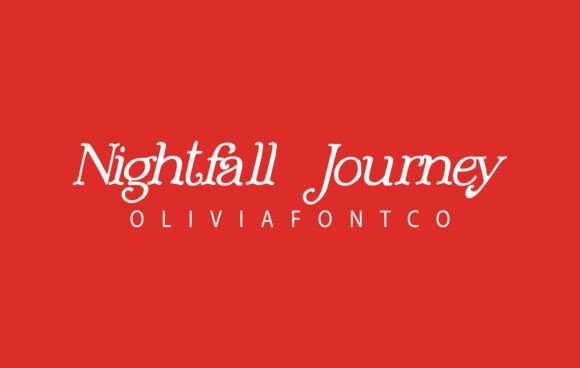Nightfall Journey Font: A Romantic Serif for Creative Projects