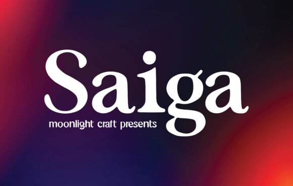 Saiga: A Serif Font for Creative Campaigns