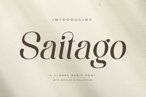 Saitago: A Versatile Serif Font