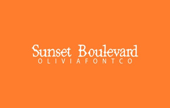 Sunset Boulevard Font