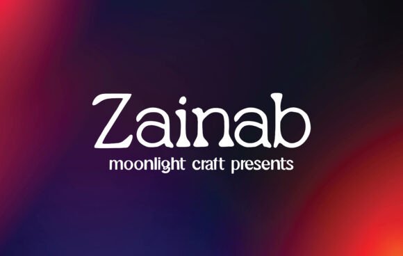 Zainab: A Handwritten Serif Font